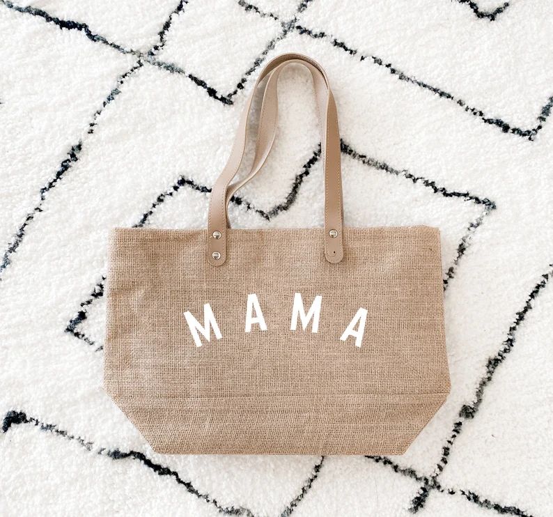 Mama Bag Mom Tote Bag Mom Beach Bag Mom Carryall Bag Gift for Mom Birthday Gift New Mom Gift Baby... | Etsy (US)