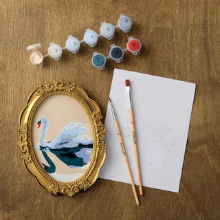 Swan Paint-by-Number Framed Mini Kit by Artist's Loft® | Michaels Stores