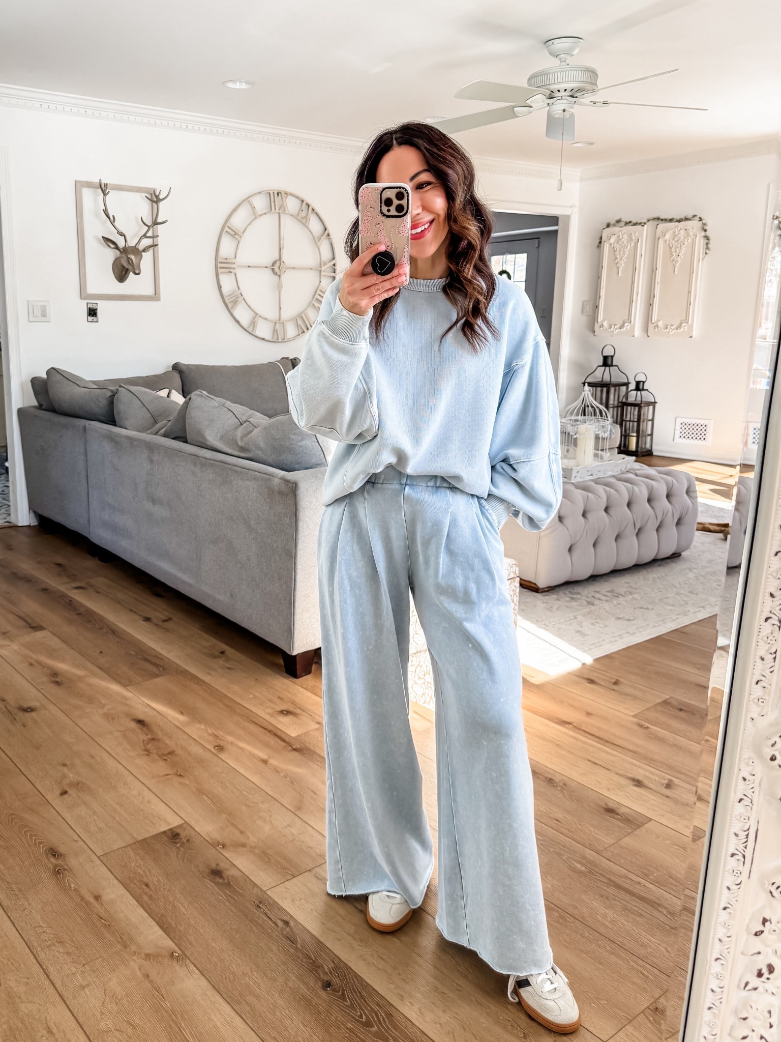 Small short pants. Sweatshirt XS. Aerie outfit. Sneakers size down.

#LTKPetite #LTKSaleAlert #LTKOver40