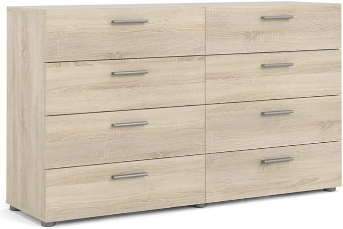 Tvilum 8 Drawer Double Dresser, Oak Structure | Amazon (US)
