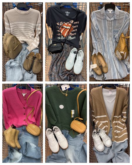 Recap of the past six “cart outfits” at Walmart! I got my true to size small in each except the green pullover, I sized up to a large (it’s roomy to begin with though!) #walmartfashion 

#LTKfindsunder50 #LTKstyletip #LTKfindsunder100