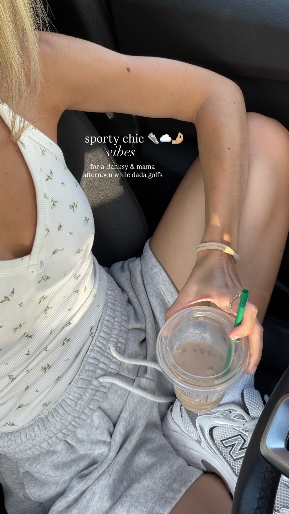 sporty chic 👟☁️🤌🏼 vibes  for a Banksy & mama afternoon while dada golfs