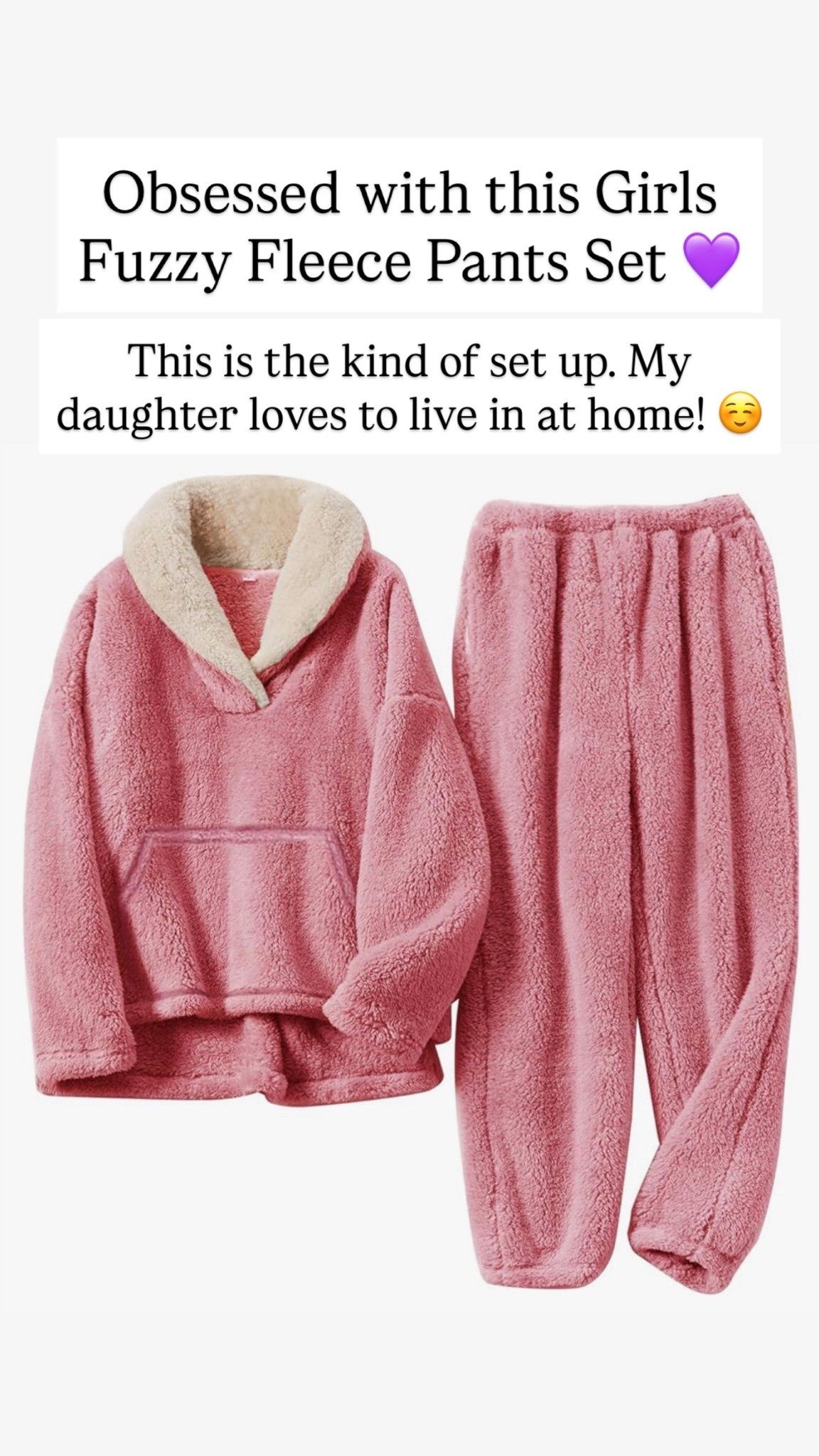This fuzzy fleece set is just the best! These are so soft and cozy. I love these for my daughter.

#LTKKids
