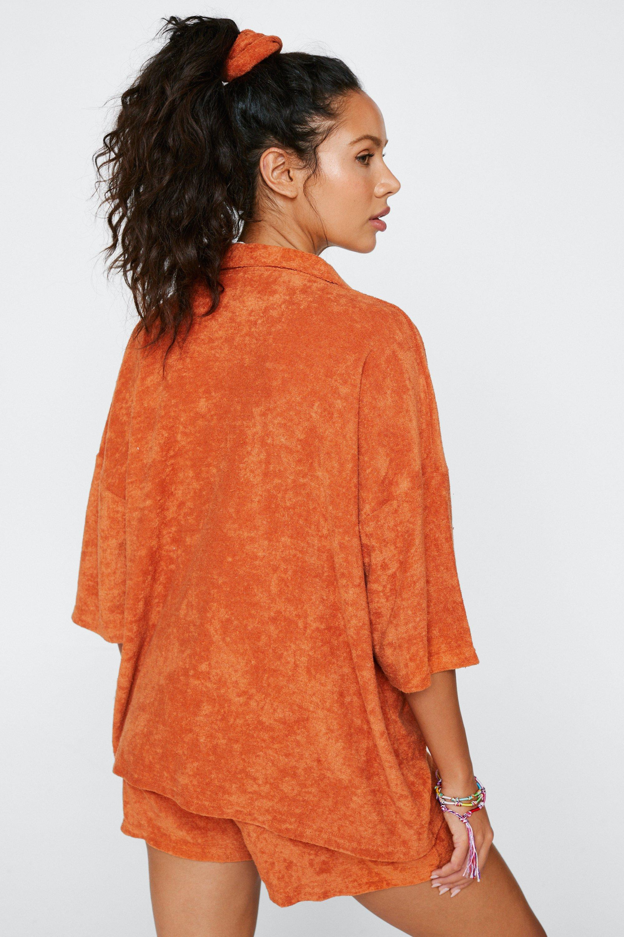 Towelling Shirt and Shorts 4 Piece Cover Up Set | Nasty Gal US