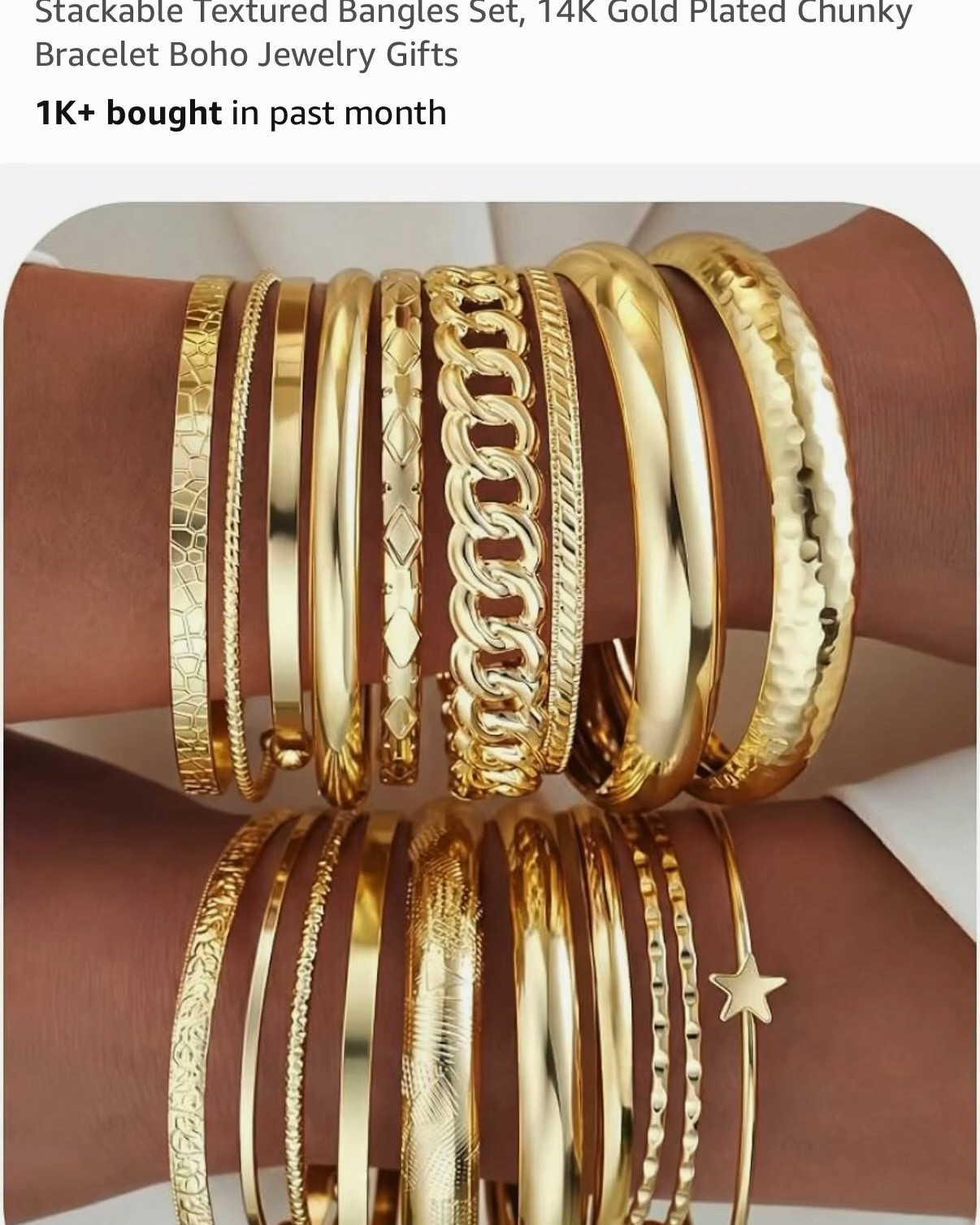 IF ME 19Pcs 14K Gold Bangle Bracelets — 43% off
34% off with code L8KUMSZK + 14% Prime discount
$7.91 (Reg. $13.99)
Promo runs: June 30, 2026 – July 31, 2026 (PDT)

#LTKSaleAlert #LTKTravel #LTKootd