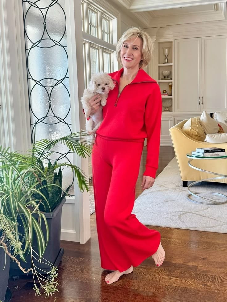 There’s something about an all-red outfit that just feels confident and a little bit fun.

This look from @Spanx  has quickly become one of my favorites — the AirEssentials half-zip paired with the wide-leg pants is unbelievably comfortable but still looks so polished. It’s the kind of outfit you can travel in, run errands in, or meet a friend for coffee and still feel completely put together.


#LTKOver40 #LTKSeasonal #LTKgrwm