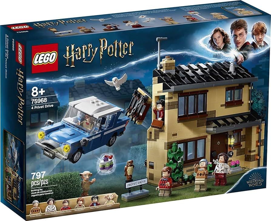 LEGO Harry Potter 4 Privet Drive 75968 House and Ford Anglia Flying Car Toy, Wizarding World Gift... | Amazon (US)