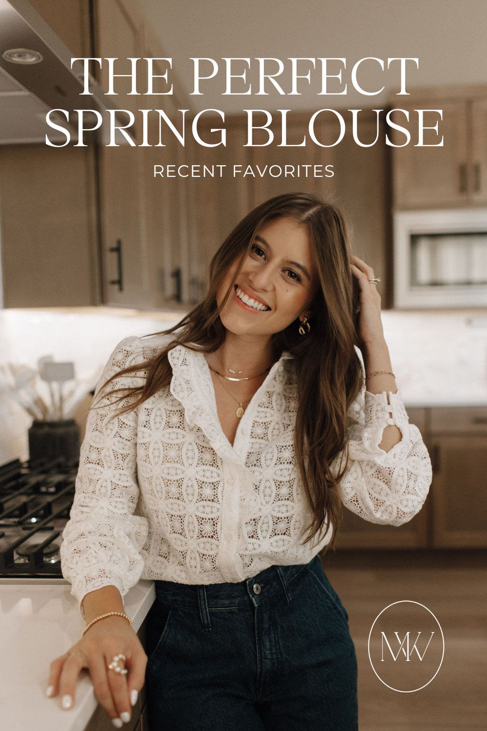 White lace blouse—a versatile statement piece I'll be wearing all spring.  

 

#LTKSeasonal