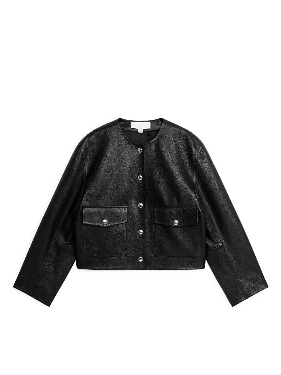 Cropped Leather Jacket | ARKET (US&UK)
