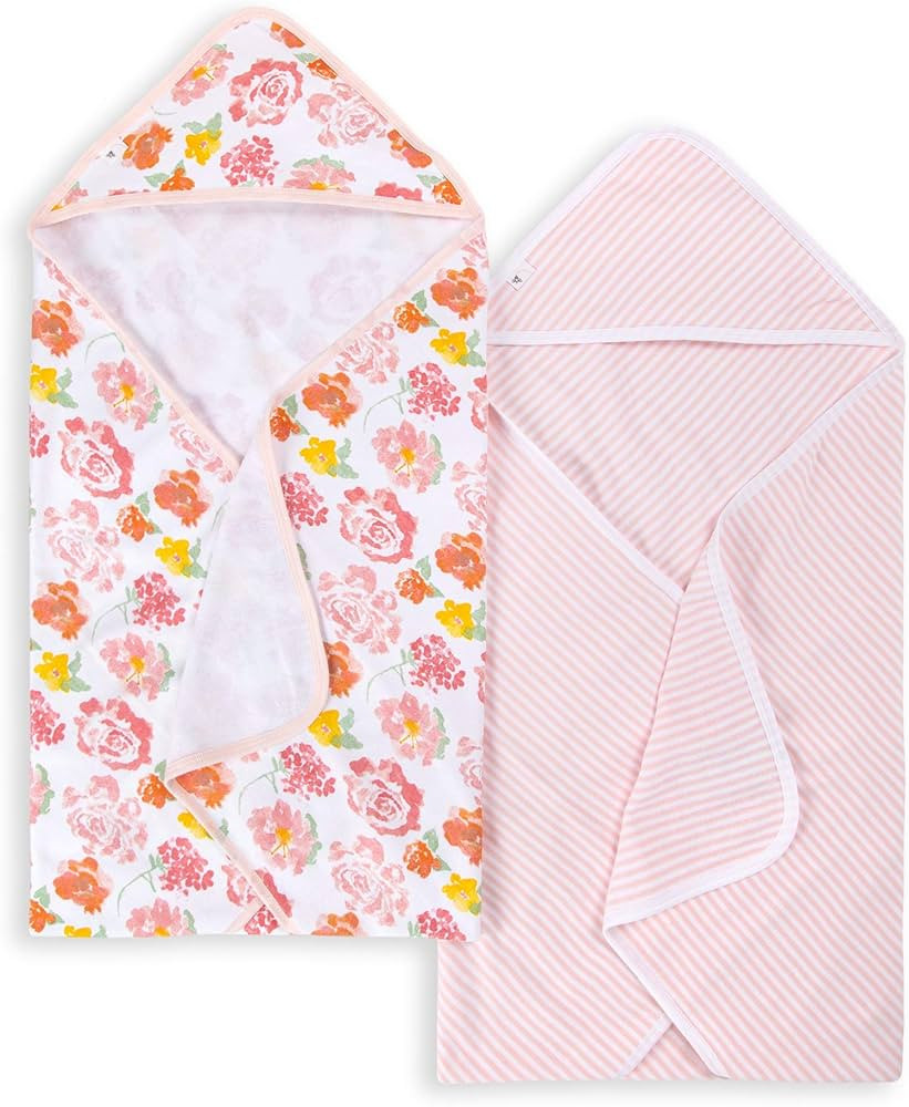 Burt's Bees Baby - Hooded Towels, Absorbent Knit Terry, Super Soft Single-Ply, 100% Organic Cotto... | Amazon (US)