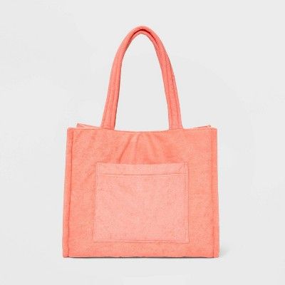 Retro Beach Tote Handbag - Shade &#38; Shore&#8482; Coral Orange | Target