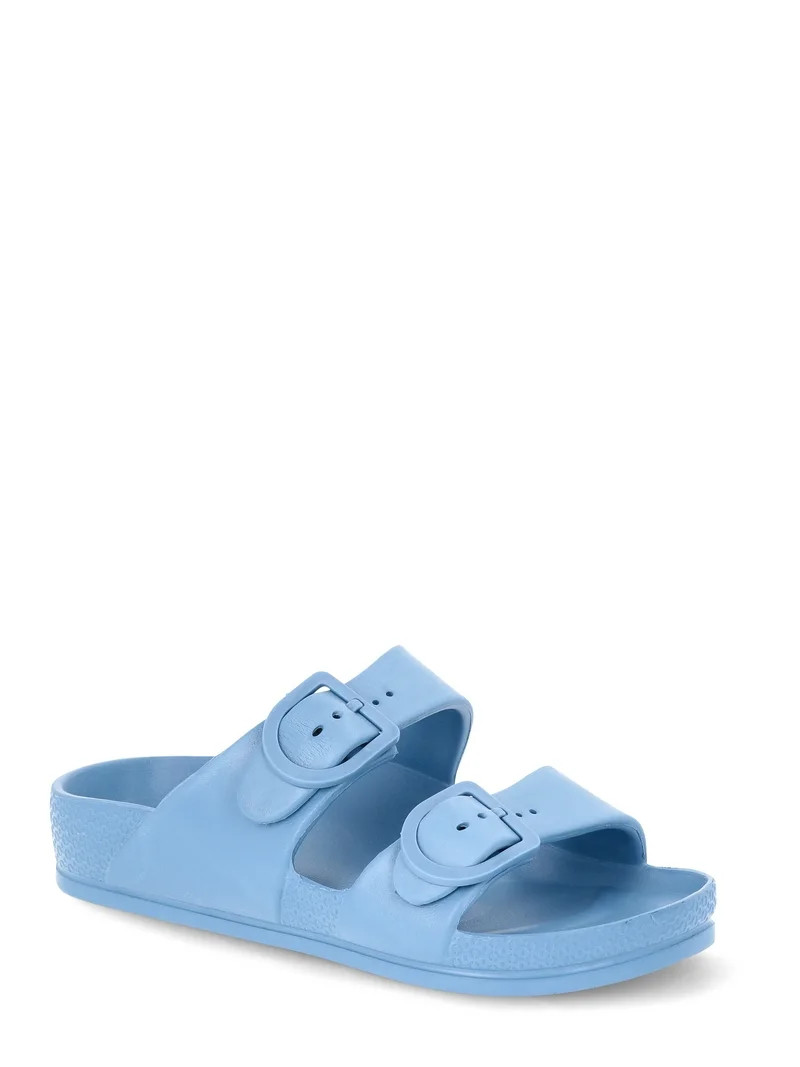 No Boundaries Women's Two Buckle EVA Slide Sandals | Walmart (US)