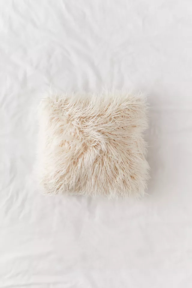 Mila Faux Fur Throw Pillow | Urban Outfitters (US and RoW)