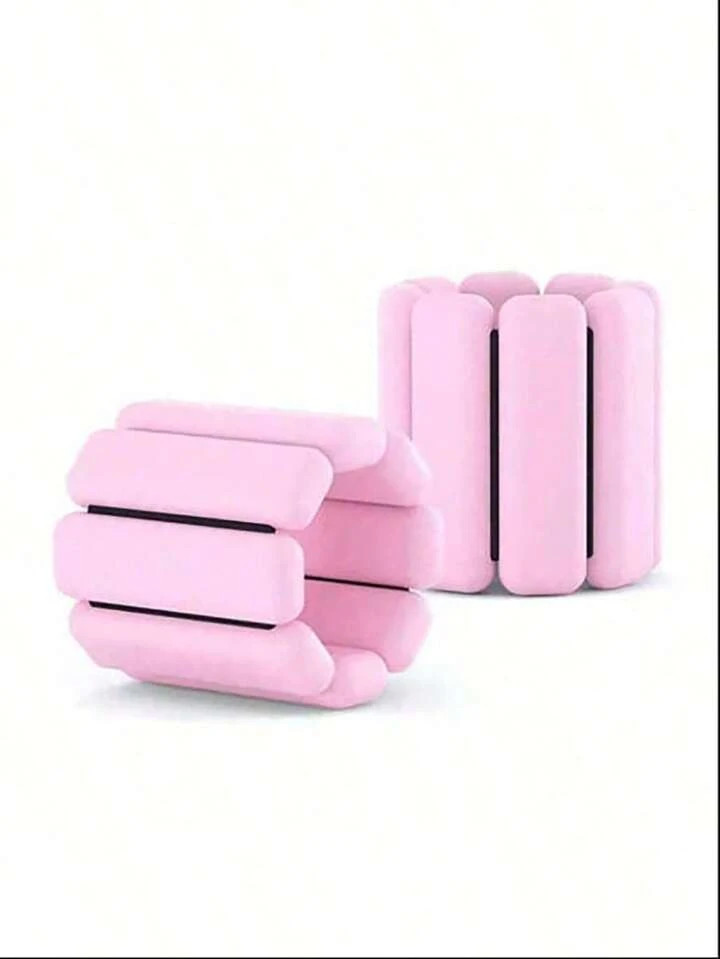 2pcs Wrist And Ankle Weight Set, Silicone Waterproof Adjustable Intensity Sports Fitness Equipment, Wearable Wrist Ankle Weight Bands, 2PCS Silicone Weighted Bracelets Suitable For Running, Fitness, Yoga, Swimming - Waterproof, Comfortable - Black And Orange Adjustable Wrist And Ankle Weights | SHEIN