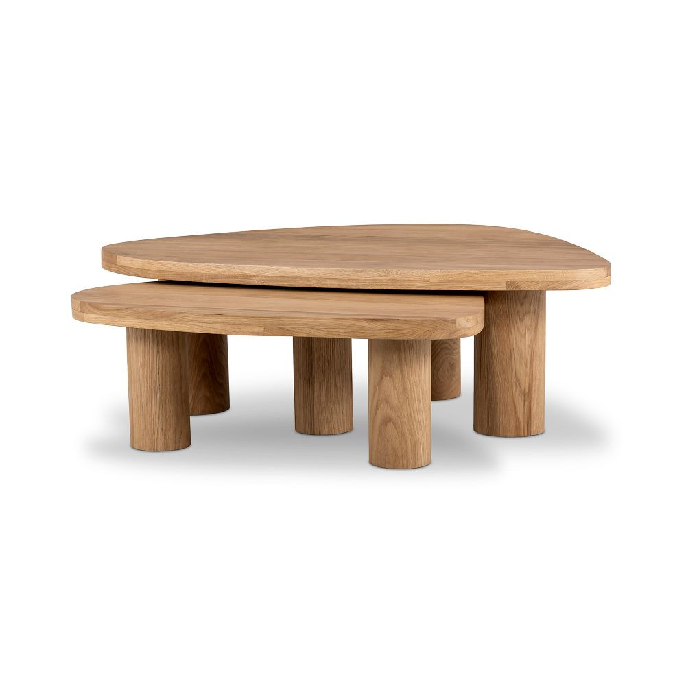 Zaccai Oak Nesting Coffee Table (36"–48") | West Elm (US)