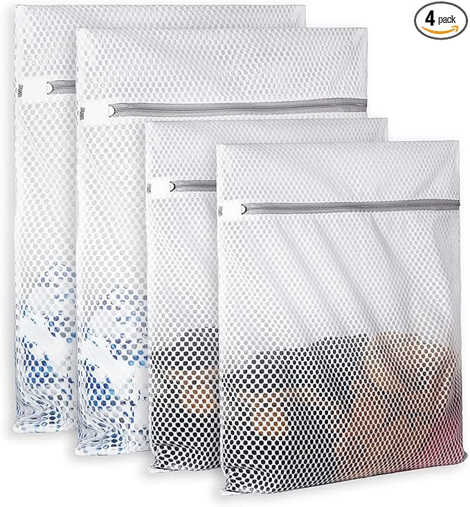 Extra Large Honeycomb Mesh Laundry Bag125gsm Net Fabric Durable and Reusable Delicate Wash Bag,Tr... | Amazon (US)