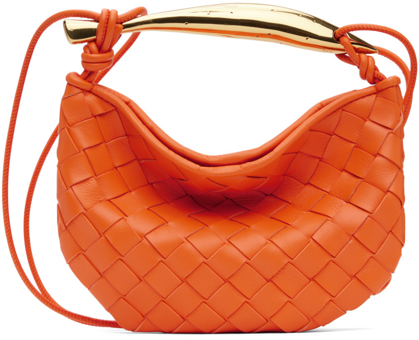Bottega Veneta Orange Mini Sardine Bag | SSENSE