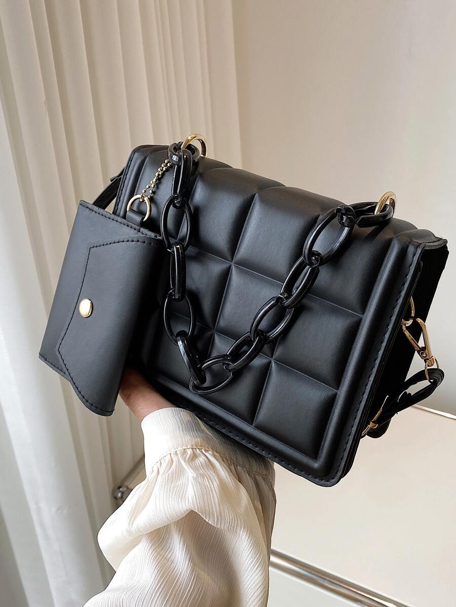 Minimalist Snap Button Square Bag SKU: sg2205130415995116(1000+ Reviews)$11.60$11.02Join for an E... | SHEIN