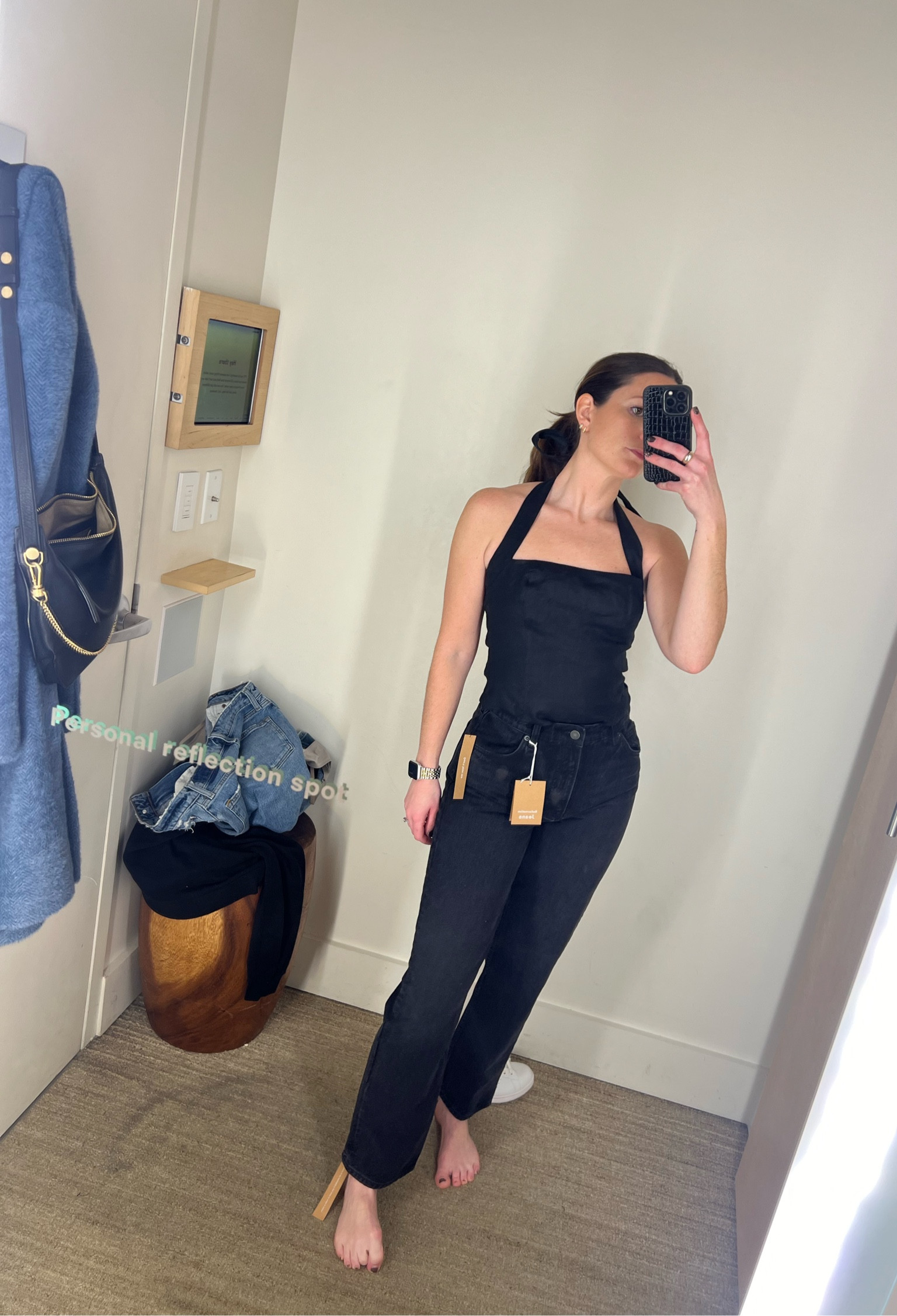 Jeans are so comfortable and top felt flattering, chic and versatile 

#reformation #stapleclothing

#LTKstyletip