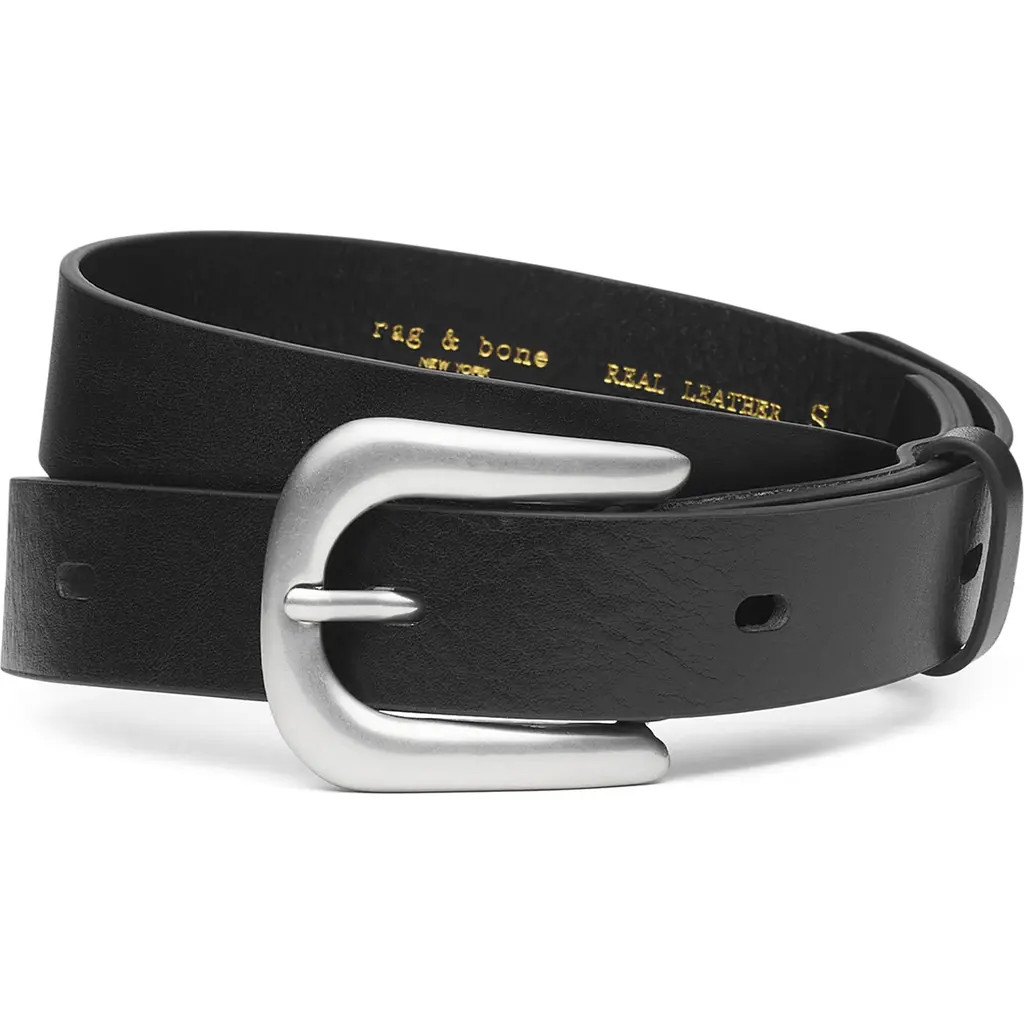 rag & bone Stevie Leather Belt in Black at Nordstrom Rack, Size Medium | Nordstrom Rack