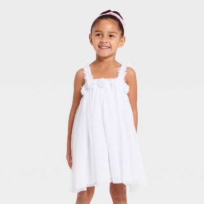 Toddler Girls' Mad Engine Tulle Dress - White 2T | Target