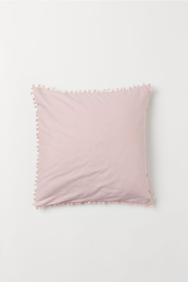Pompom-trimmed cushion cover | H&M (UK, MY, IN, SG, PH, TW, HK)