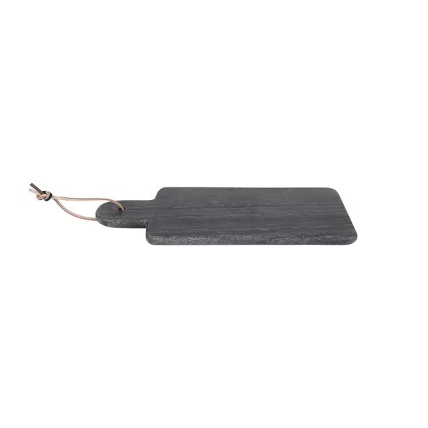 Creative Co-Op Rectangular Black Marble Cutting Board with Leather Strap | Walmart (US)