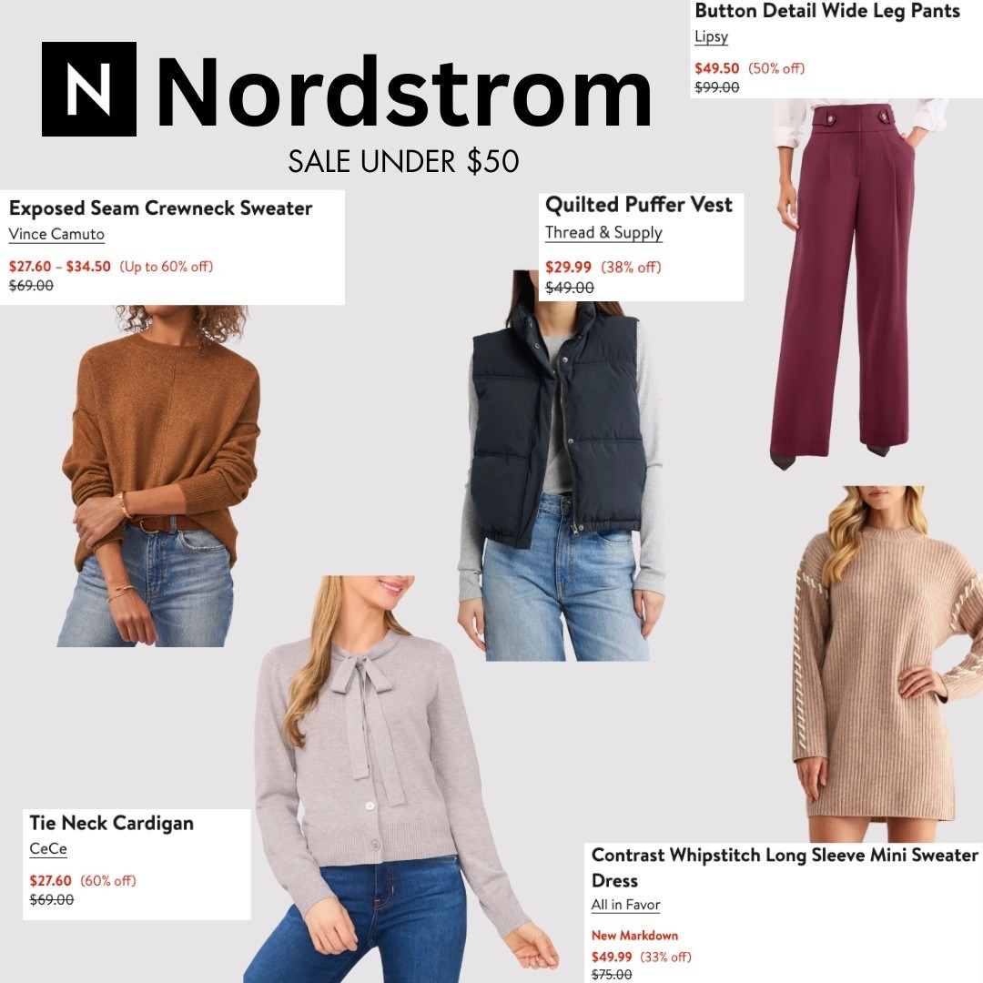 🖤 NORDSTROM FINDS UNDER $50! These closet staples are majorly marked down — sweaters, cardigans, vests, and more! Perfect pieces to carry you through winter and into spring 🌸 Don’t miss out — sizes go quick during these sales! 🔥

#LTKWorkwear #LTKSaleAlert #LTKFindsUnder50