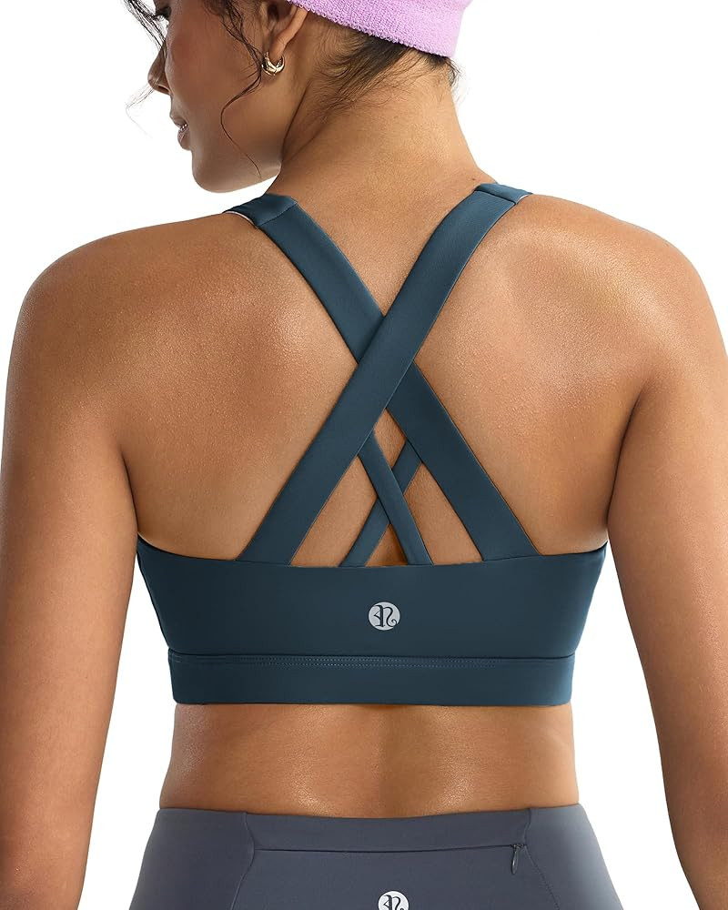 RUNNING GIRL Sports Bra, Sports Bras, Yoga Bra, Criss-Cross Back, Medium Support | Amazon (US)