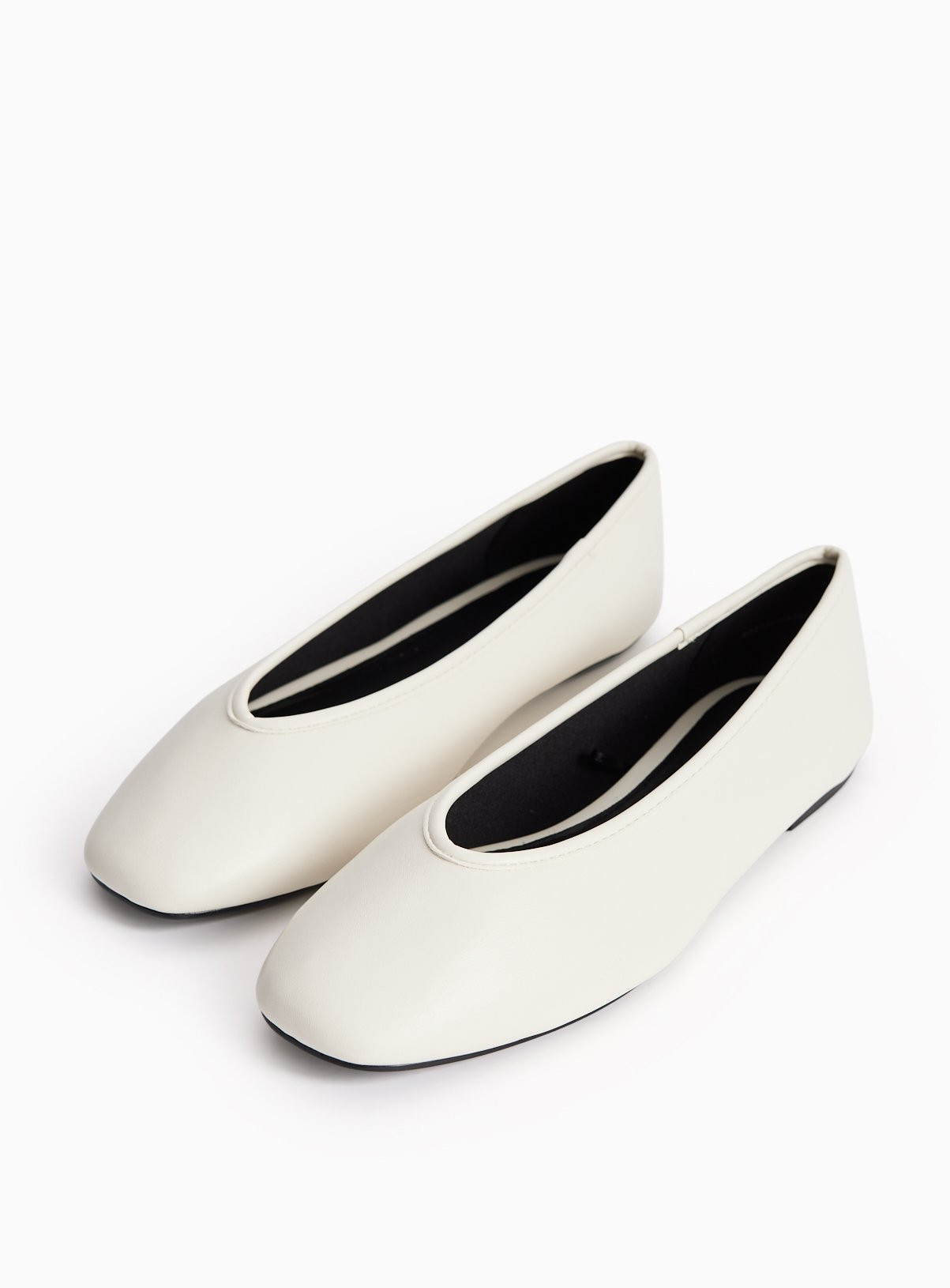 Bone Cream Ballerina Shoes | Tu Clothing