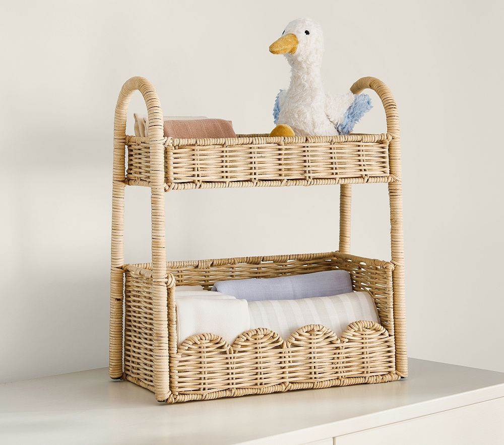 Palmer Scalloped Tiered Stacked Organizer | Pottery Barn Kids
