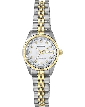 Armitron Women's Genuine Crystal Accented Bracelet Watch, 75-2475 | Amazon (US)