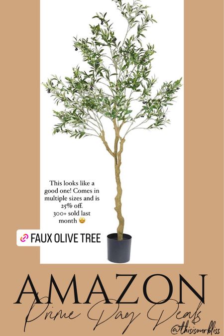 Faux olive tree 25% off for amazon prime day! It comes in 4 different sizes and looks so good! Just put in a cool planter and stick in any corner in your home! 📦 // amazon home finds 

#LTKsalealert #LTKhome #LTKxPrimeDay