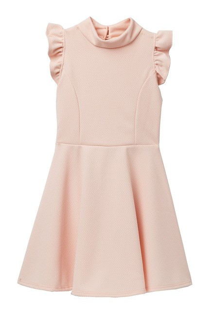 AVA AND YELLY | Mock Neck Dress With Ruffles (Big Girls) | Nordstrom Rack | Nordstrom Rack