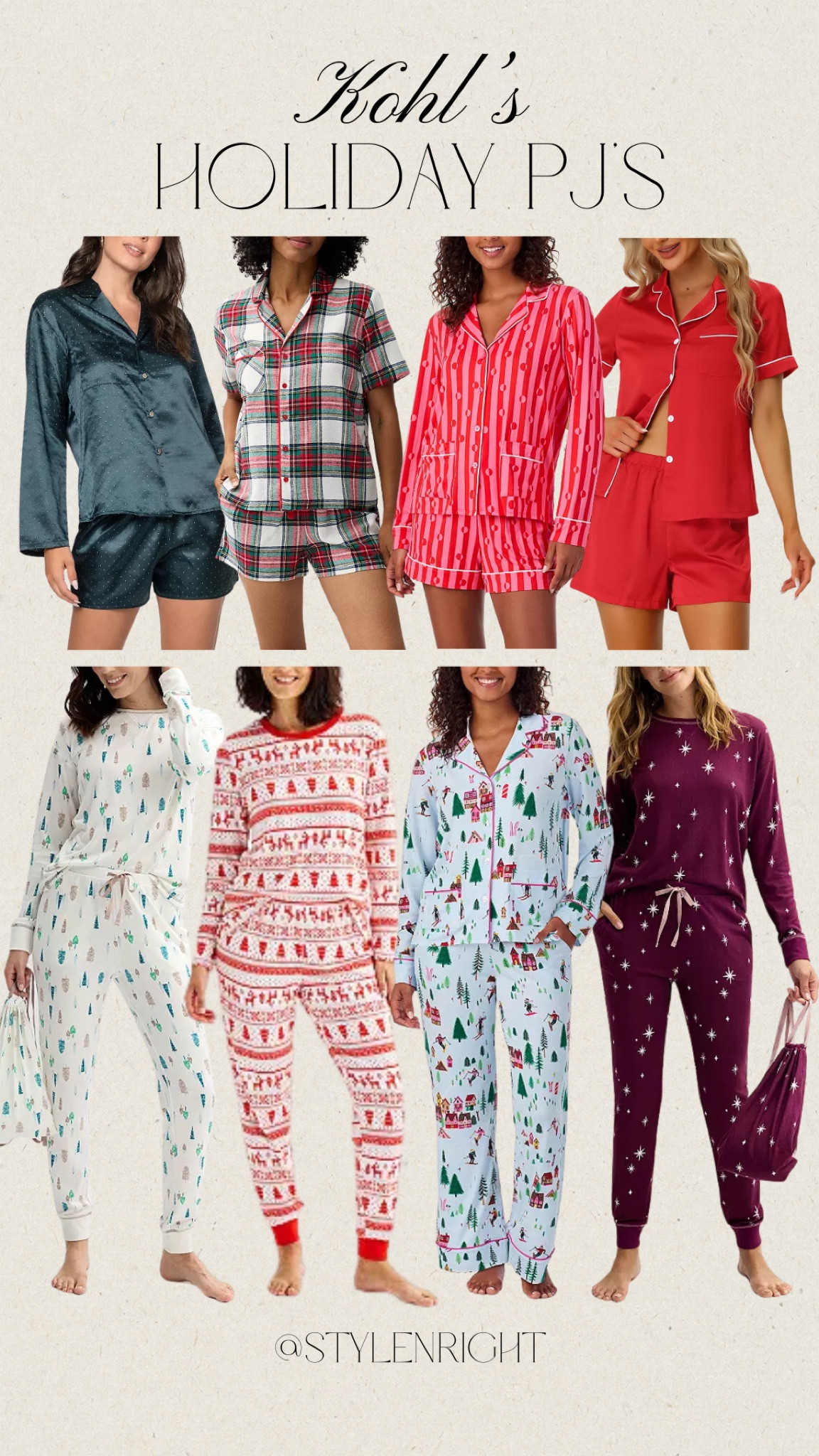 Kohl’s Holiday Pajamas! 

Women’s sleepwear, pajamas, holiday pajamas, Christmas pajamas, Kohls pajamas, short pjs set, pants pj sets, holiday fashion, holiday style, sleepwear, loungewear 



#LTKStyleTip #LTKCyberWeek #LTKHoliday