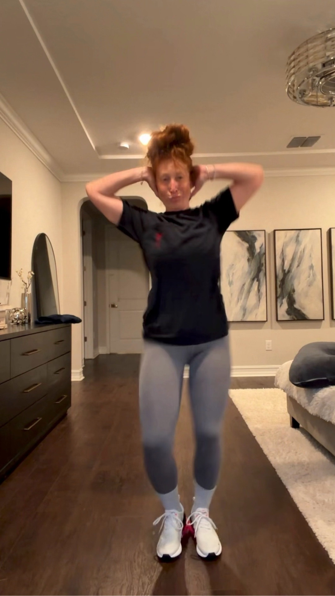 These Nikes are so comfy!!!!!!!!!! They run TTS! Also, my sister had these leggings on and I NEEDED THEM! They don’t make them anymore so I searched for them on postmark. The brand is Vuori and I’m wearing a medium. I’ll try to find another pair to link so you can see the style! And decide if you need to posh them for yourself too!

#LTKMidsize #LTKActive #LTKmomlife