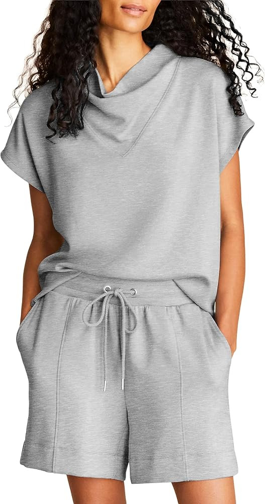 2Two Piece Sets for Women Summer 2026 Cap Sleeve Lounge Tops Casual Shorts Fashion Travel Outfits | Amazon (US)