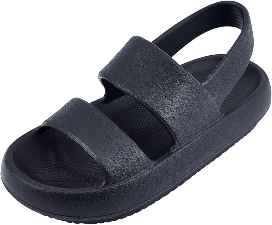 AUSLAND Cloud Sandals for Women and Men, Two Band Sandal Open-toe Thick Sole 90121 | Amazon (US)