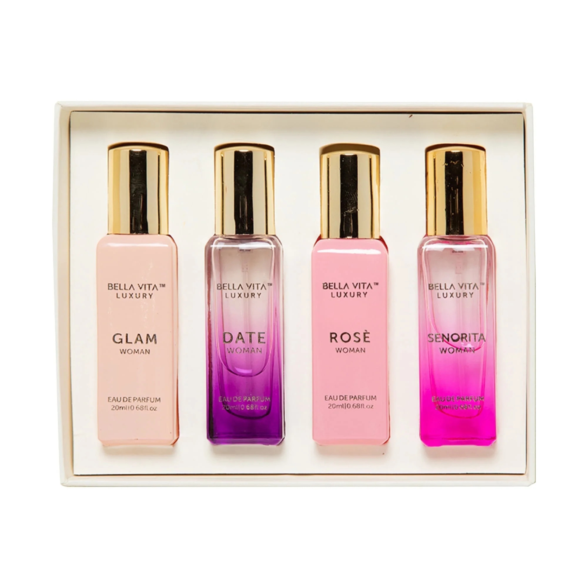 BELLAVITA Luxury Perfume Gift Set, Perfume Gift Sets for Women, 4 pc | Walmart (US)