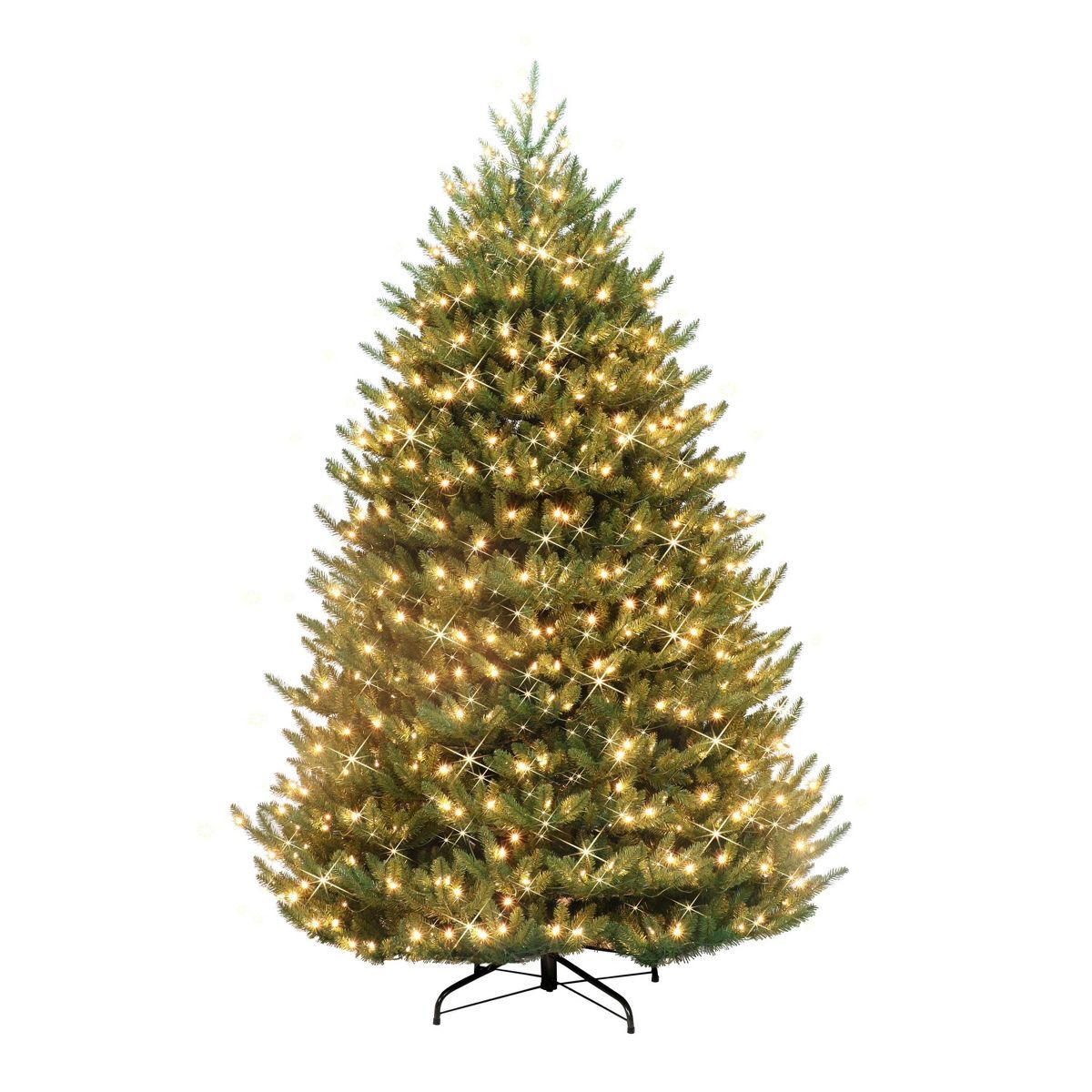 Puleo 7.5' Pre-Lit LED Full Canadian Balsam Fir Artificial Christmas Tree Clear Lights | Target