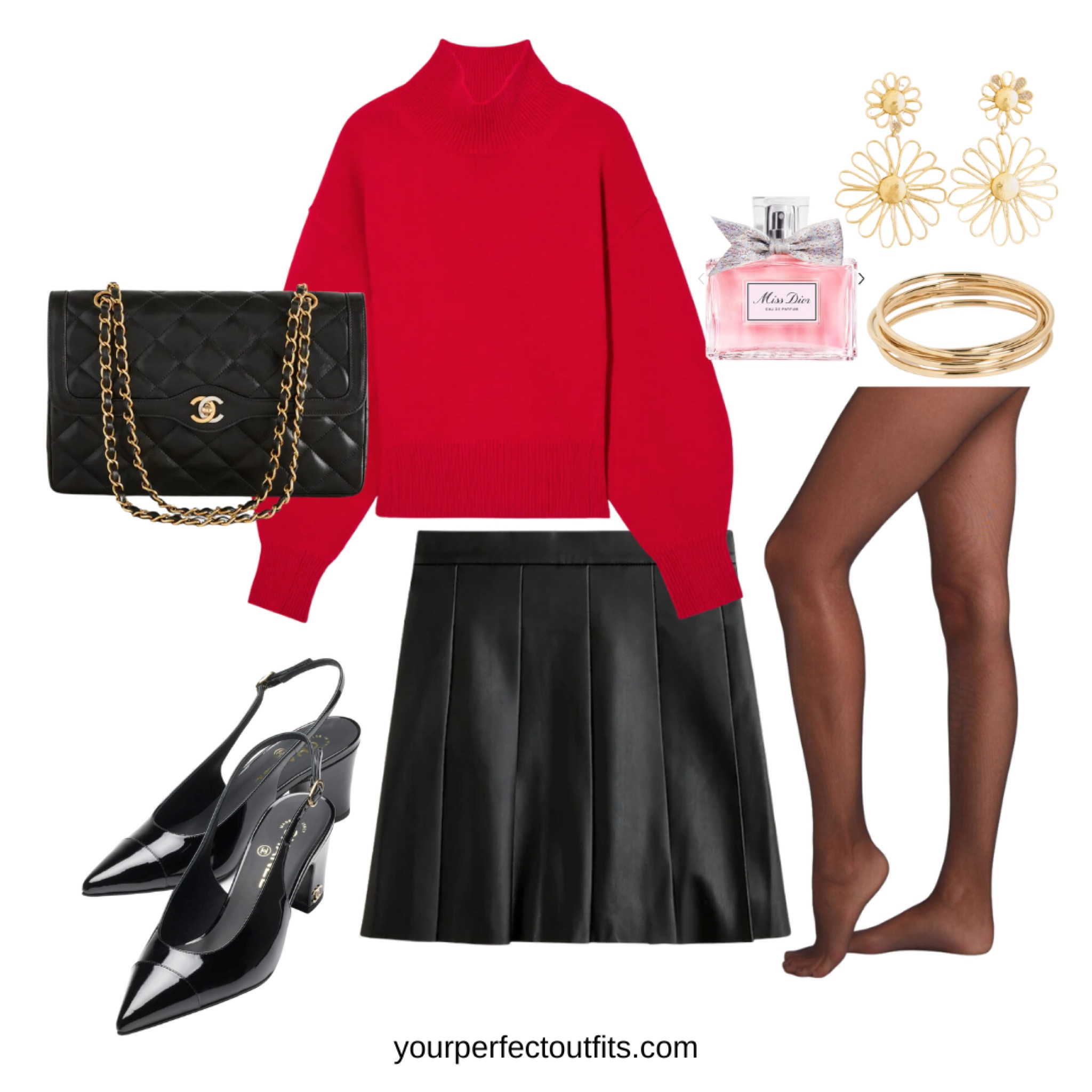 This perfect skirt and red sweater outfit love it 🥰 

#LTKGiftGuide #LTKSeasonal #LTKCyberWeek