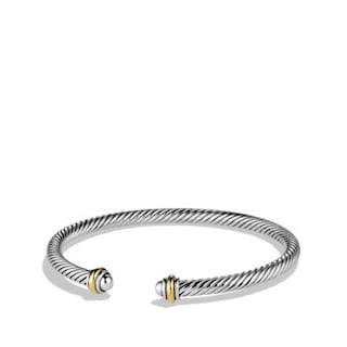 Cable Classics Bracelet with 18K Gold, 4mm | David Yurman