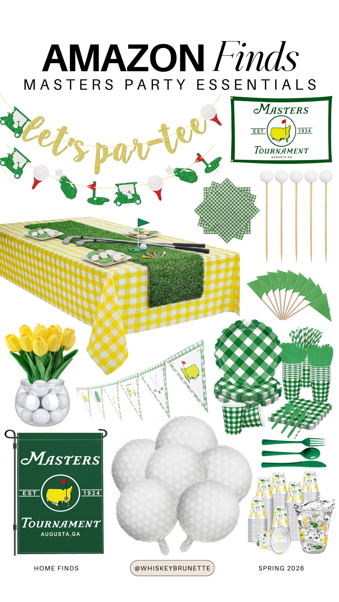 Amazon masters party essentials

masters party decor theme
green and gold tablescape
golf themed serving trays
azalea cocktail bar setup
pimento cheese sliders spread
backyard putting green setup
golf watch party supplies
masters themed dessert table
outdoor hosting essentials

#LTKHome #LTKSaleAlert #LTKSeasonal