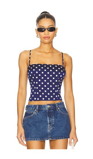 MORE TO COME Annie Cami Top in Navy. - size M | Revolve Clothing (Global)