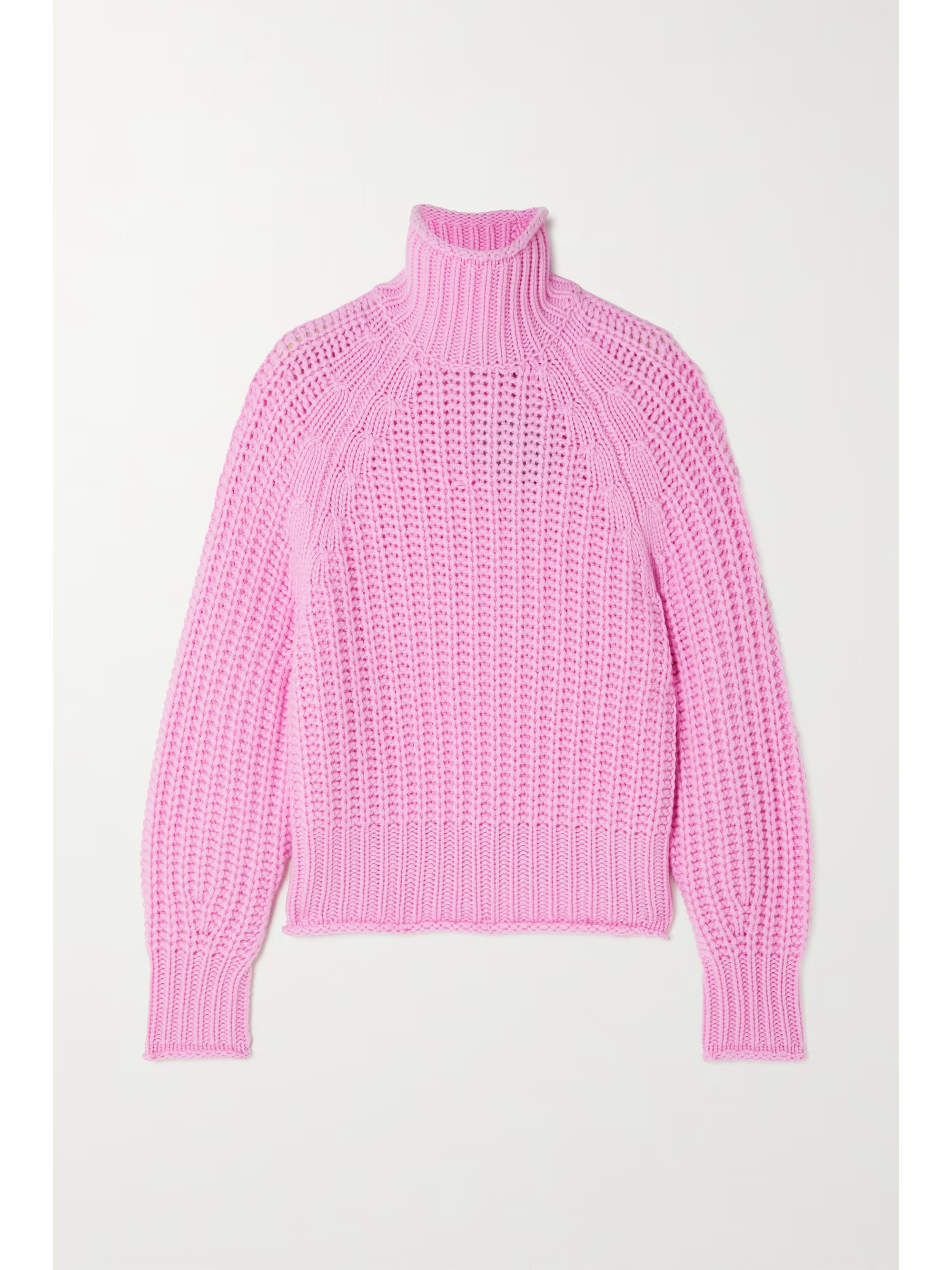 Pink Ellis ribbed cashmere turtleneck sweater | ARCH4 | NET-A-PORTER | NET-A-PORTER (US)