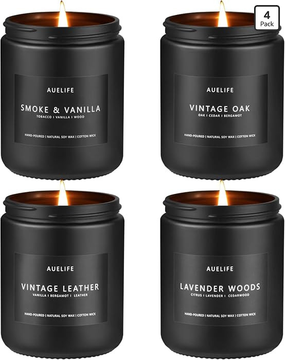 Scented Candles Set | Men Candle Set, Scented Candles for Home, Gifts for Men Aromatherapy Gift S... | Amazon (US)