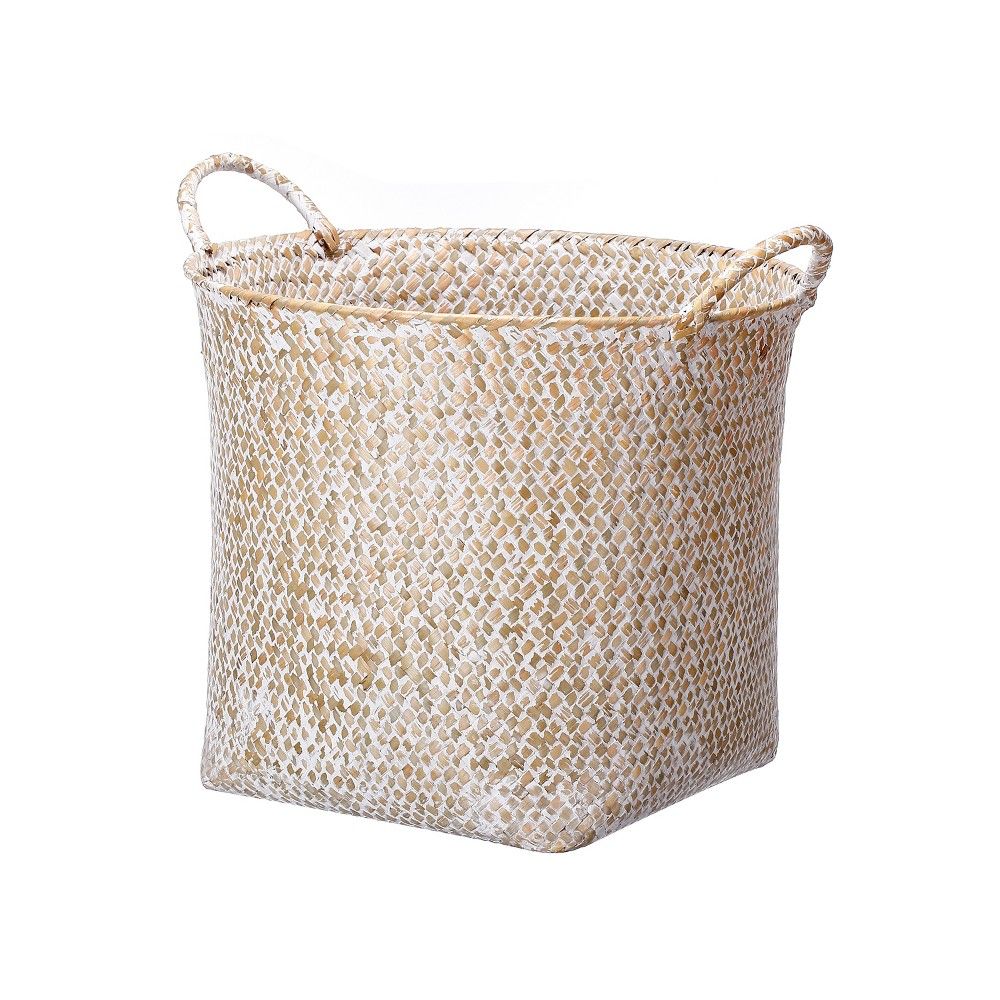 11""x13"" Decorative Basket White Washed - Threshold | Target