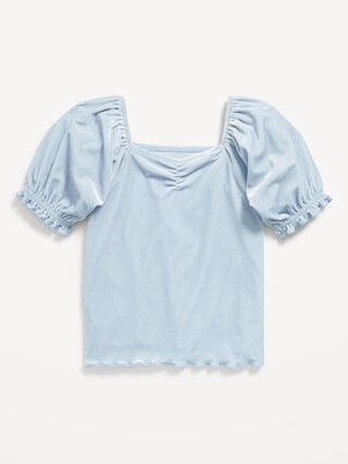Puff-Sleeve Velvet Top for Toddler Girls | Old Navy (US)