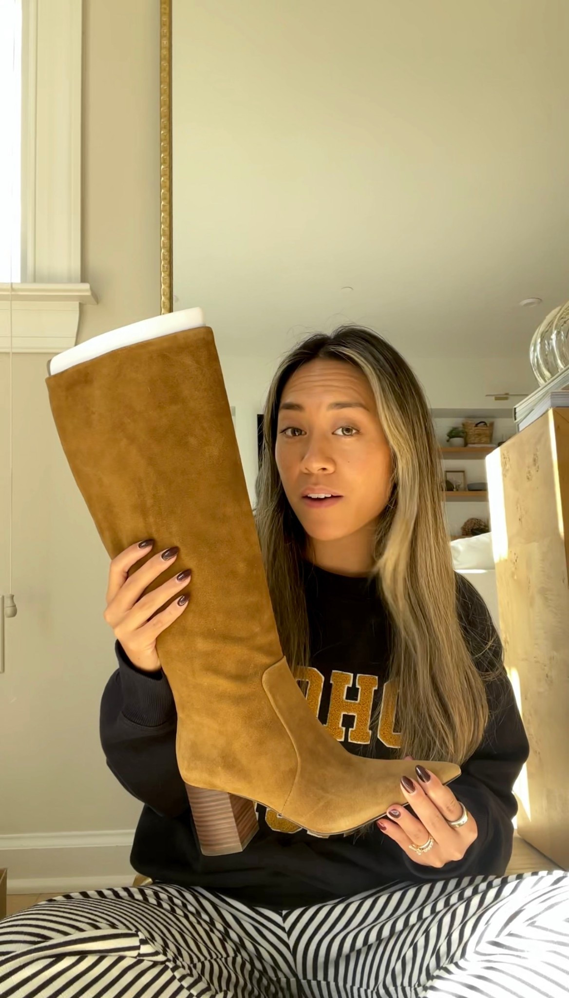 These $200 Steve Madden suede knee high boots from my recent haul that are sold out at TJ Maxx are now available at Marshall’s for $60! Get them while you can! 

#LTKStyleTip #LTKFindsUnder100 #LTKShoeCrush