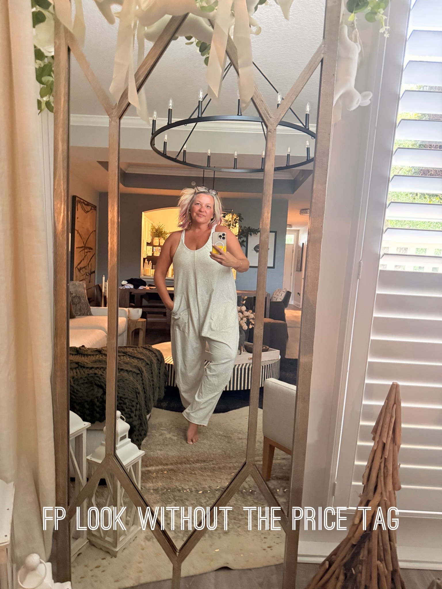 Recreating this FP look - but found it on Amazon!!!!   Cute - comfy - and well made!  My perfect recipe for a lazy Saturday.   And sans makeup today (except mascara) as I still have this wonderful sunburned looks from prednisone.   😵‍💫 

#LTKdayinmylife #LTKootd #LTKselfcare
